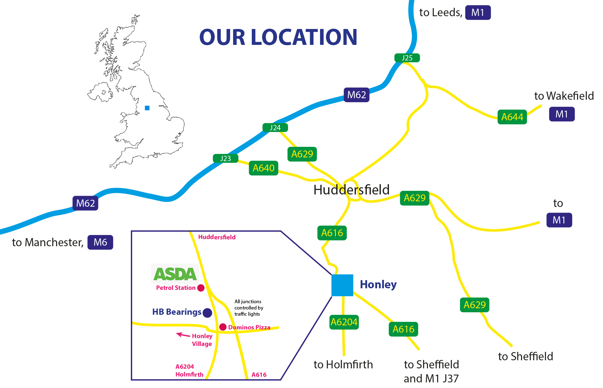 Location map for HB Bearings